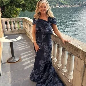 Alexander by Daymor 1864F23 MOB Mermaid Silhouette Bow-Accented Evening Gown